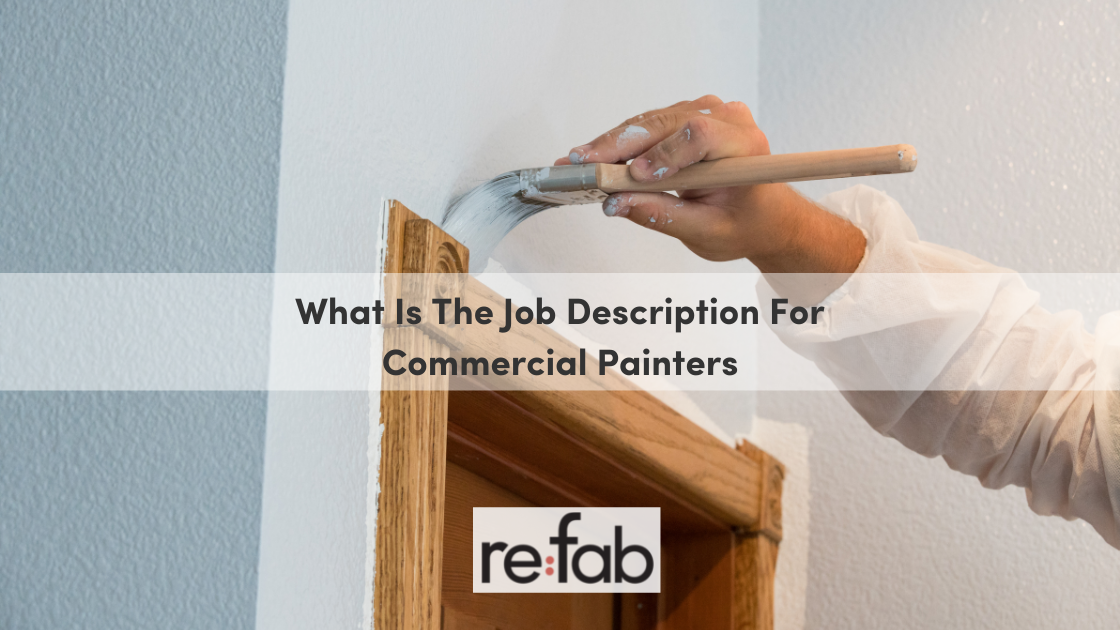 Job Description For Commercial Painters